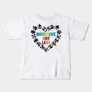 Different Not less | Motivational quotes Kids T-Shirt